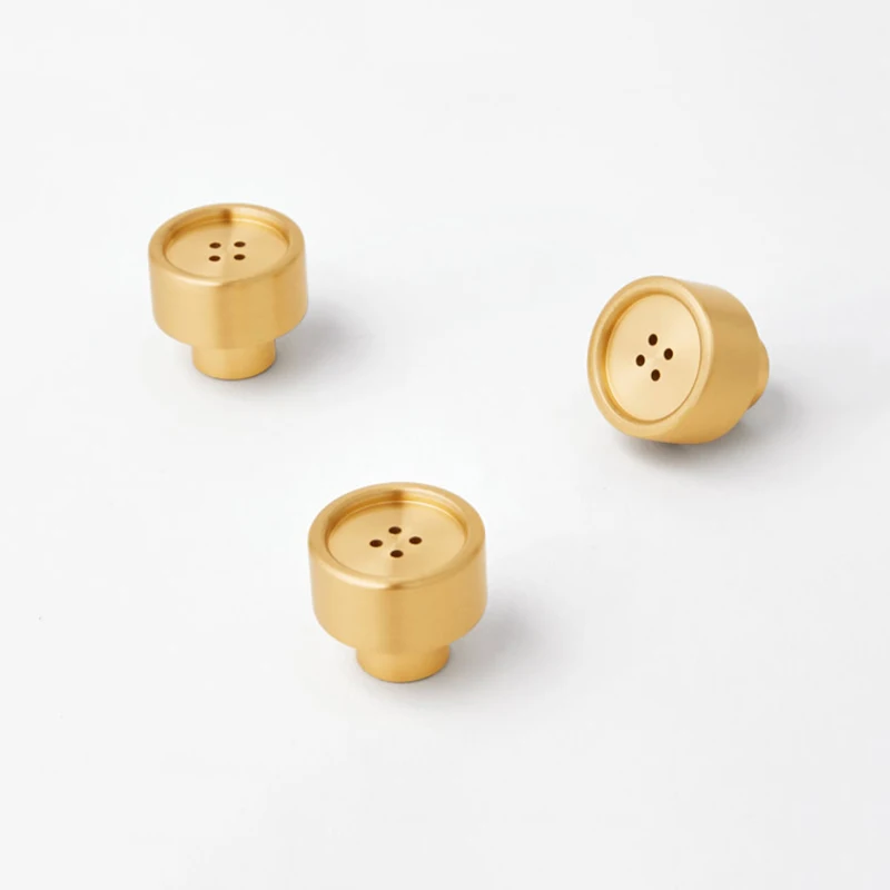 European 10PCS Solid Brass Furniture Pulls Handles Drawer Knobs Cupboard Wardrobe Drawer Closet TV Wine Cabinet Pulls Knobs