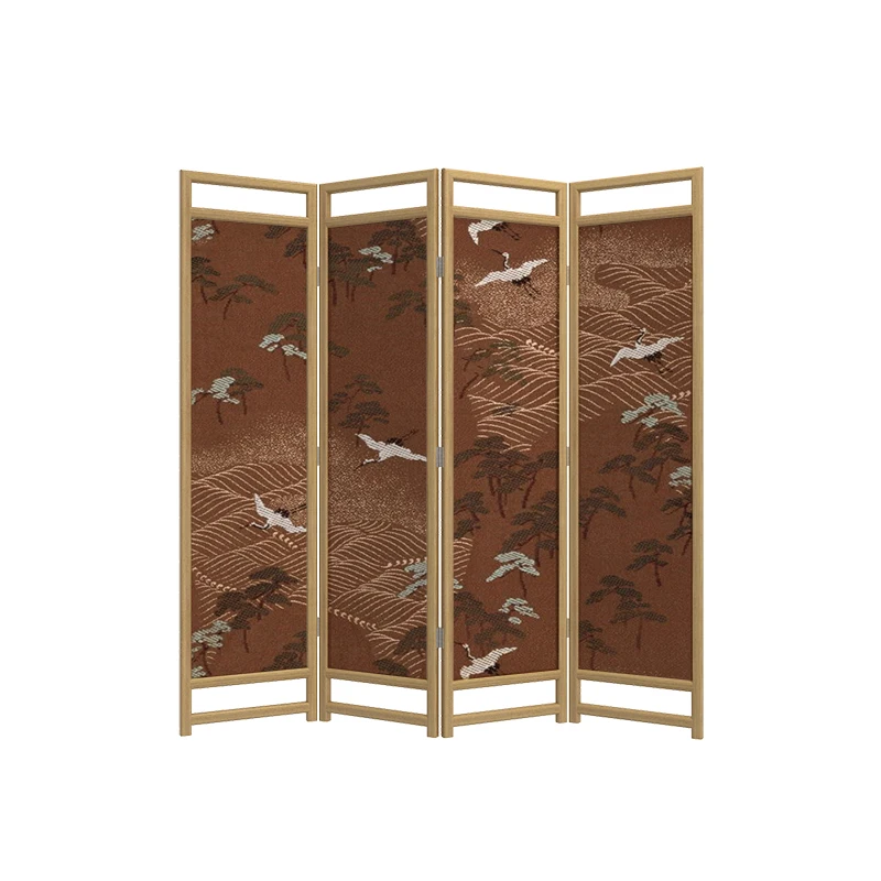 Advanced new Chinese screen partition folding mobile entrance entrance living room blocking bedroom