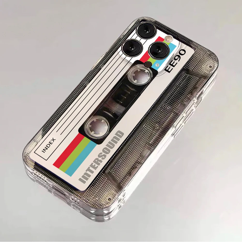 Retro-Kassetten-Kunst Klare Hülle für Samsung Galaxy S25 S24 S23 Ultra S22 S21Plus FE A56 A55 A54 A53 A36 A35 A34 5G PC Funda – Detail 19