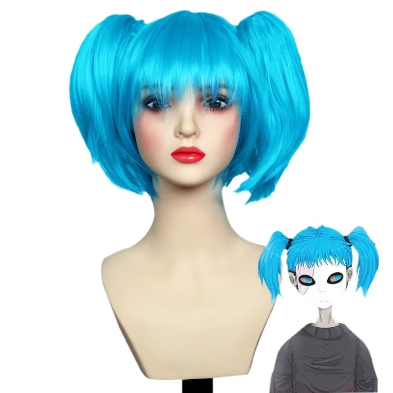 blue-wig-for-sally-face-sallyface-cosplay-synthetic-wig-double-ponytail-cos-wig-party-costume-birthday-gift-girls-wig