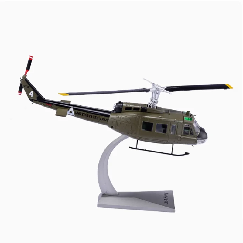 1:48 Scale Alloy US Army Bell UH-1H UH1 Huey Finished Simulation Model Souvenir Aircraft Model Collection