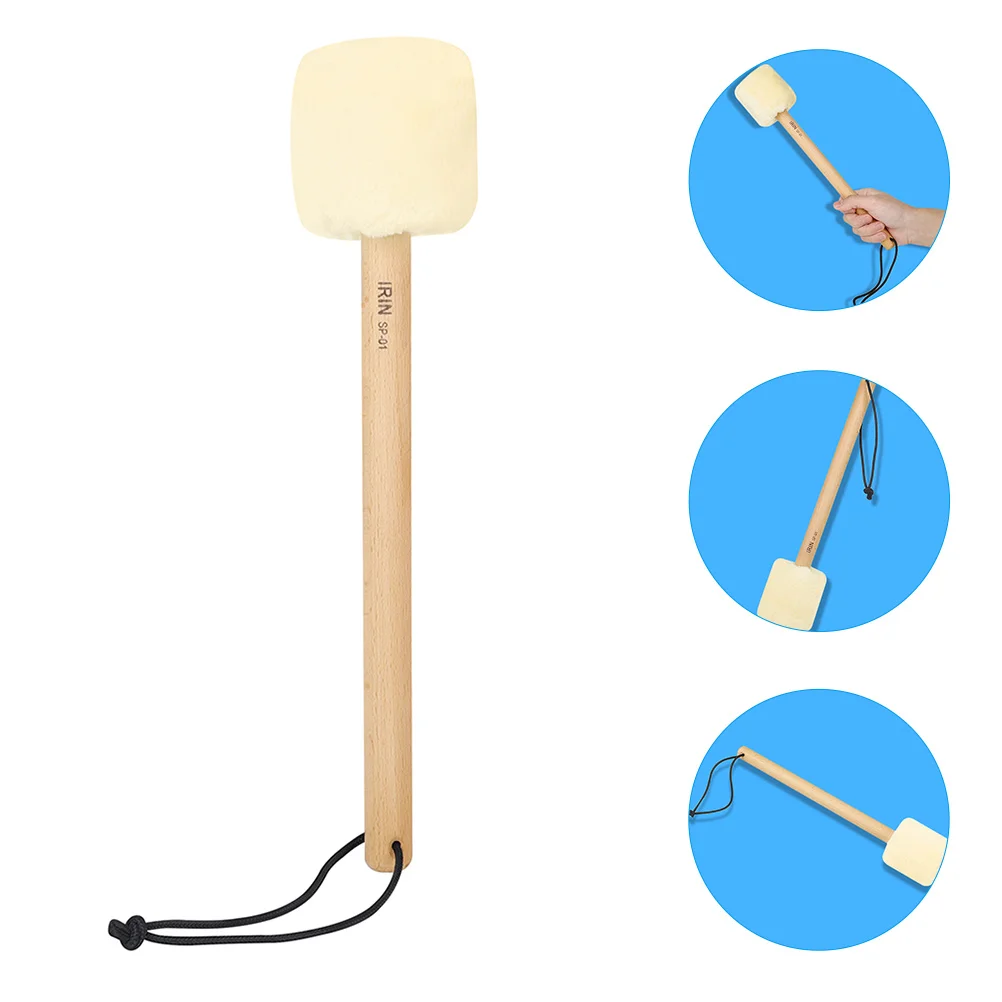 

Large Bass Drumsticks Marching Percussion Mallet Musical Instrument Accessories Wooden Handle Plush