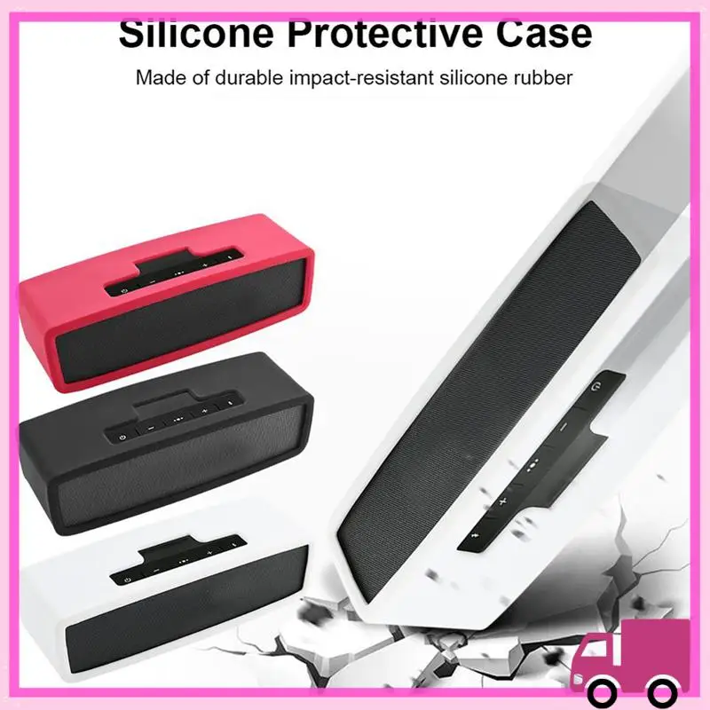 Compact Silicone Protective Case Anti Fall Protective Case For Boses Sound Link Mini 1/2 Black