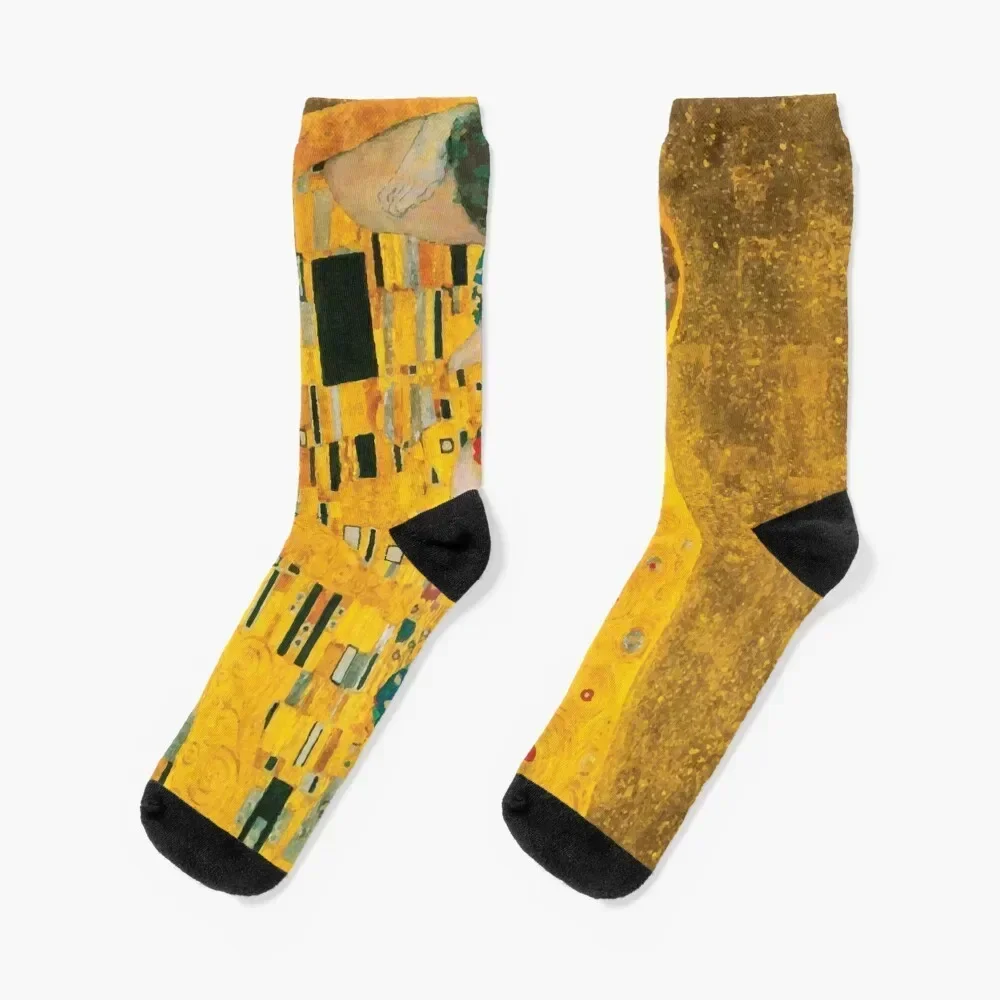 Gustav Klimt | The Kiss Socks with print fashionable bright garter Men's Socks Luxury Women's