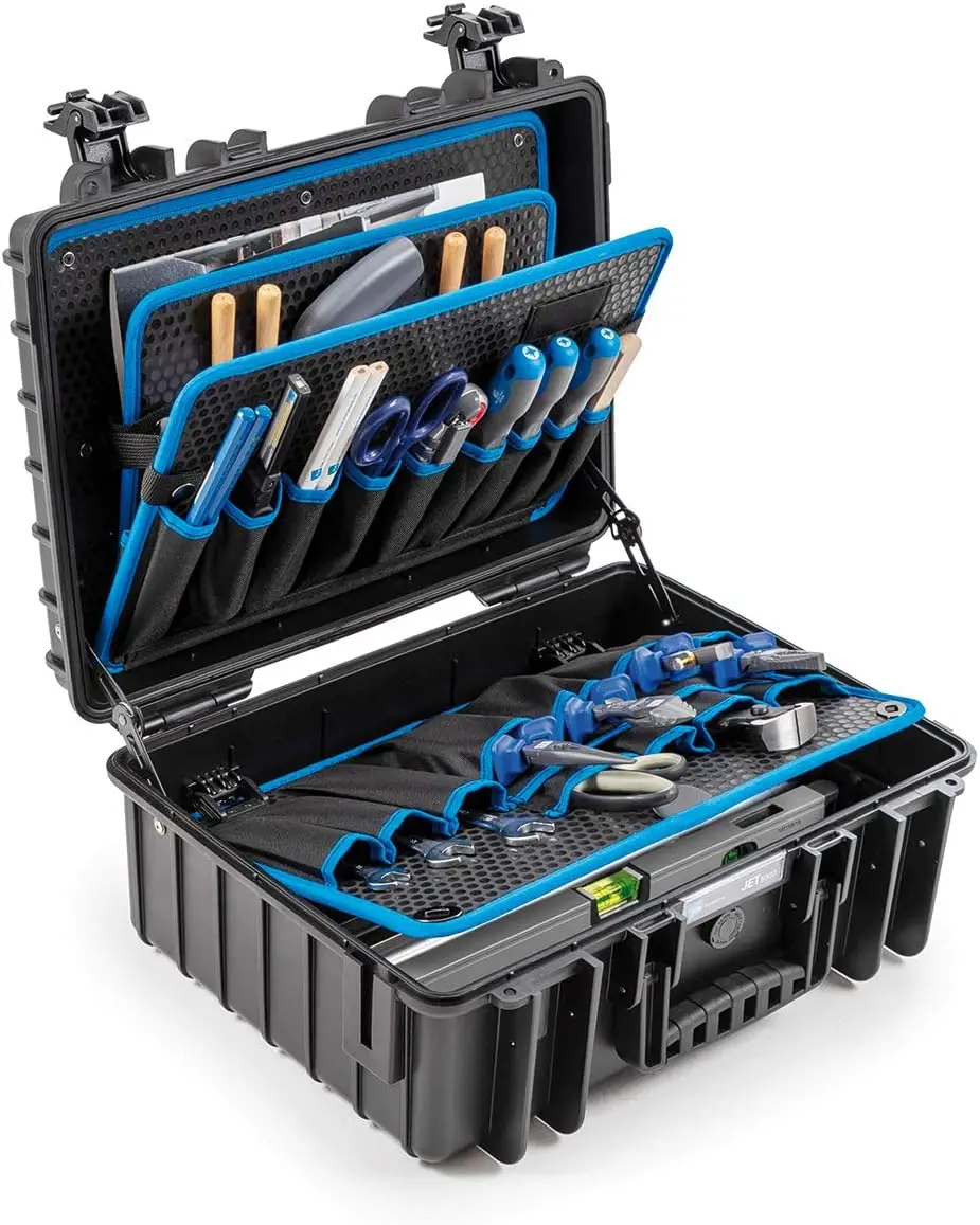 5000 Mallette à outils extérieure avec tableaux à outils de poche, noir