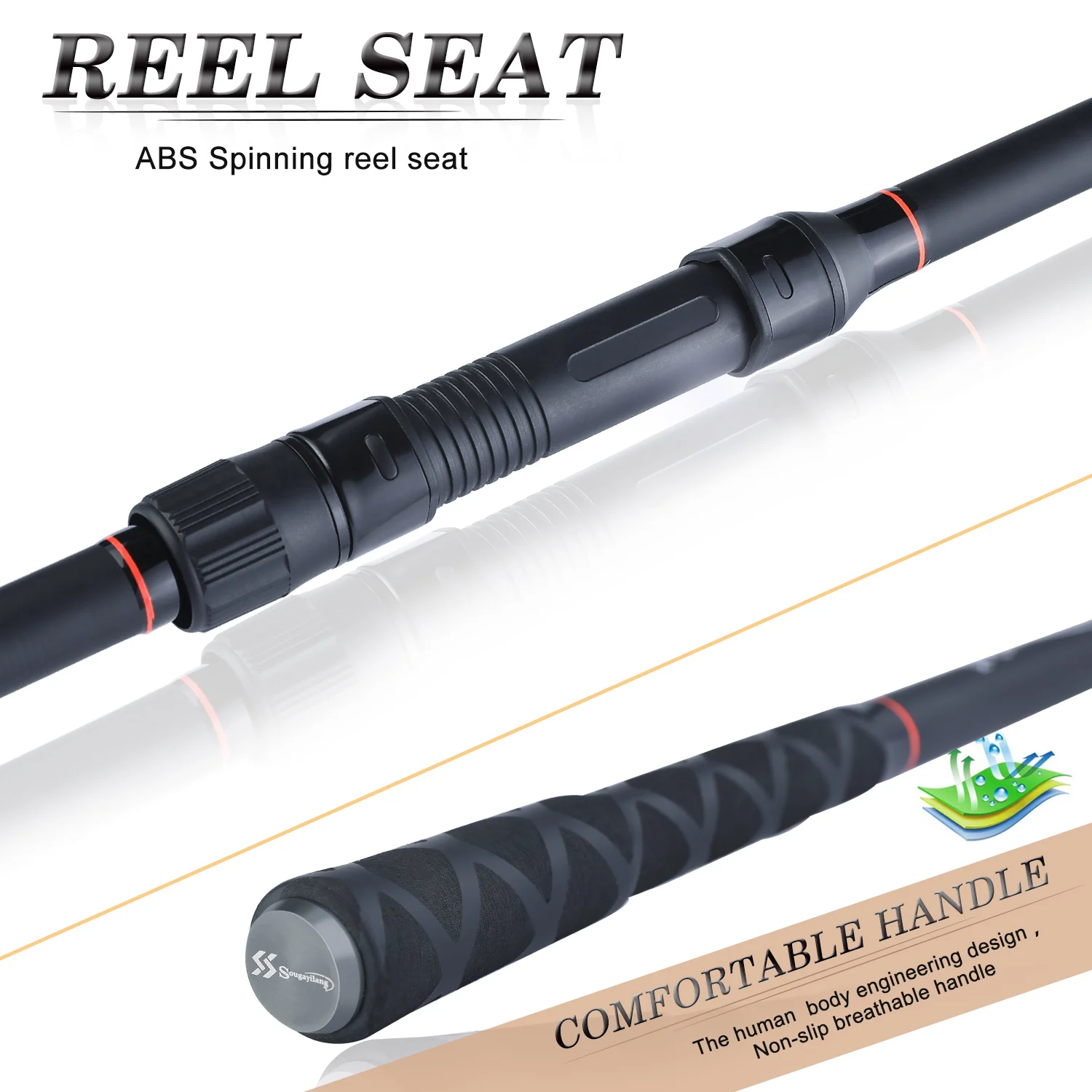 Sougayilang Carp Fishing Rods 3.0M/ 3.6M High Carbon Fibe Feeder Fishing Rod Max Drag 15Kg Travel Fishing in The Pond and River