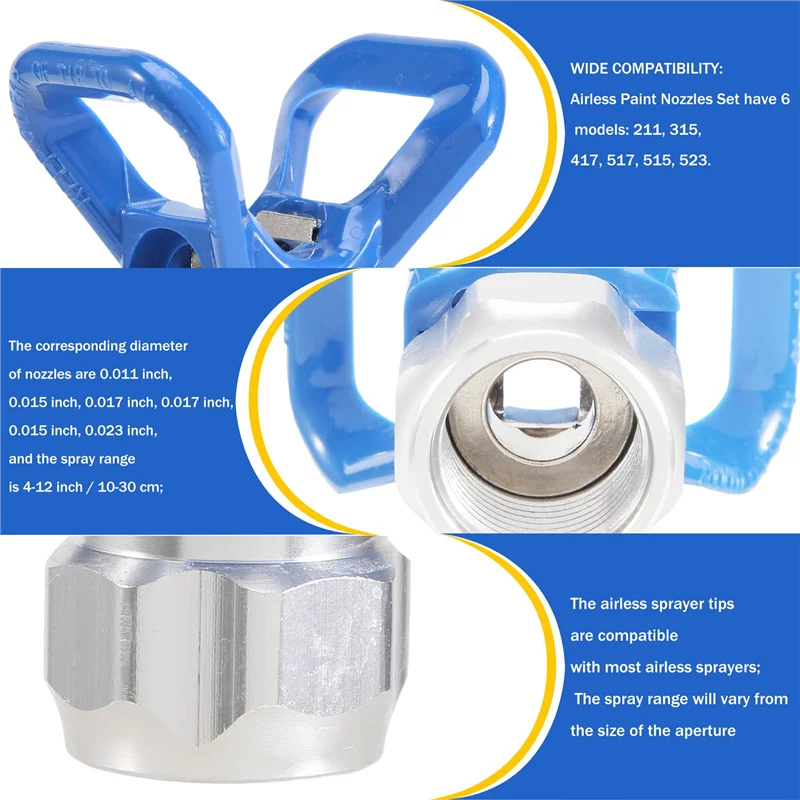 

LLCS-Airless Paint Nozzles Set Airless Paint Sprayer Nozzle Airless Sprayer Spraying Machine Parts