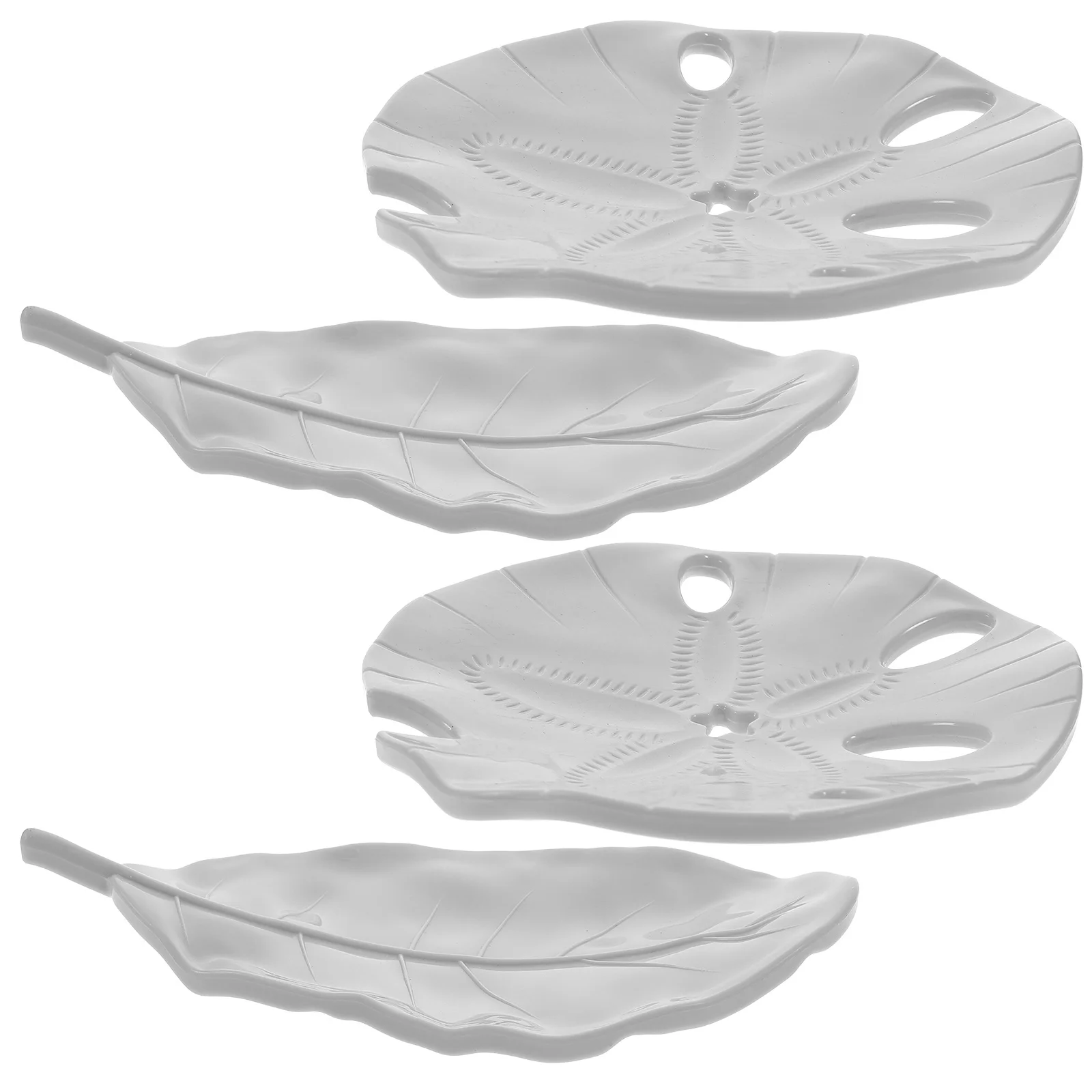 

4Pcs Hollow Soap Holders Draining Design Decorative Soap Dishes for Bathroom Kitchen Dish Holder, Bathroom Holder