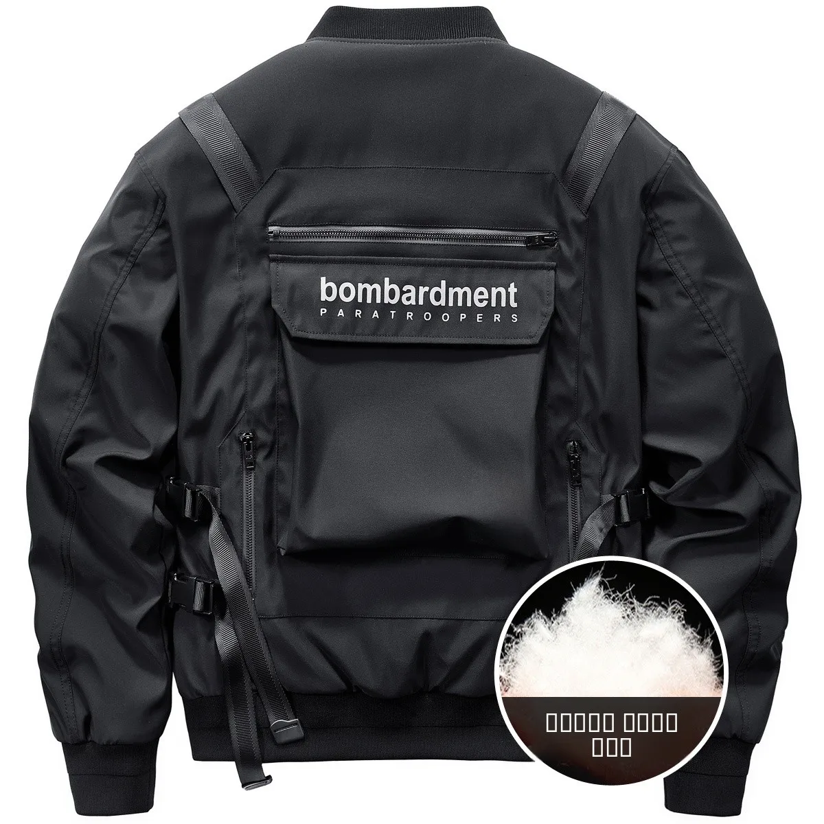 

Мужская зимняя куртка-пуховик VIP: утепленная, в бейсбольном стиле, рабочая одежда, функциональная, модная, свободного кроя, молодежная, трендовая