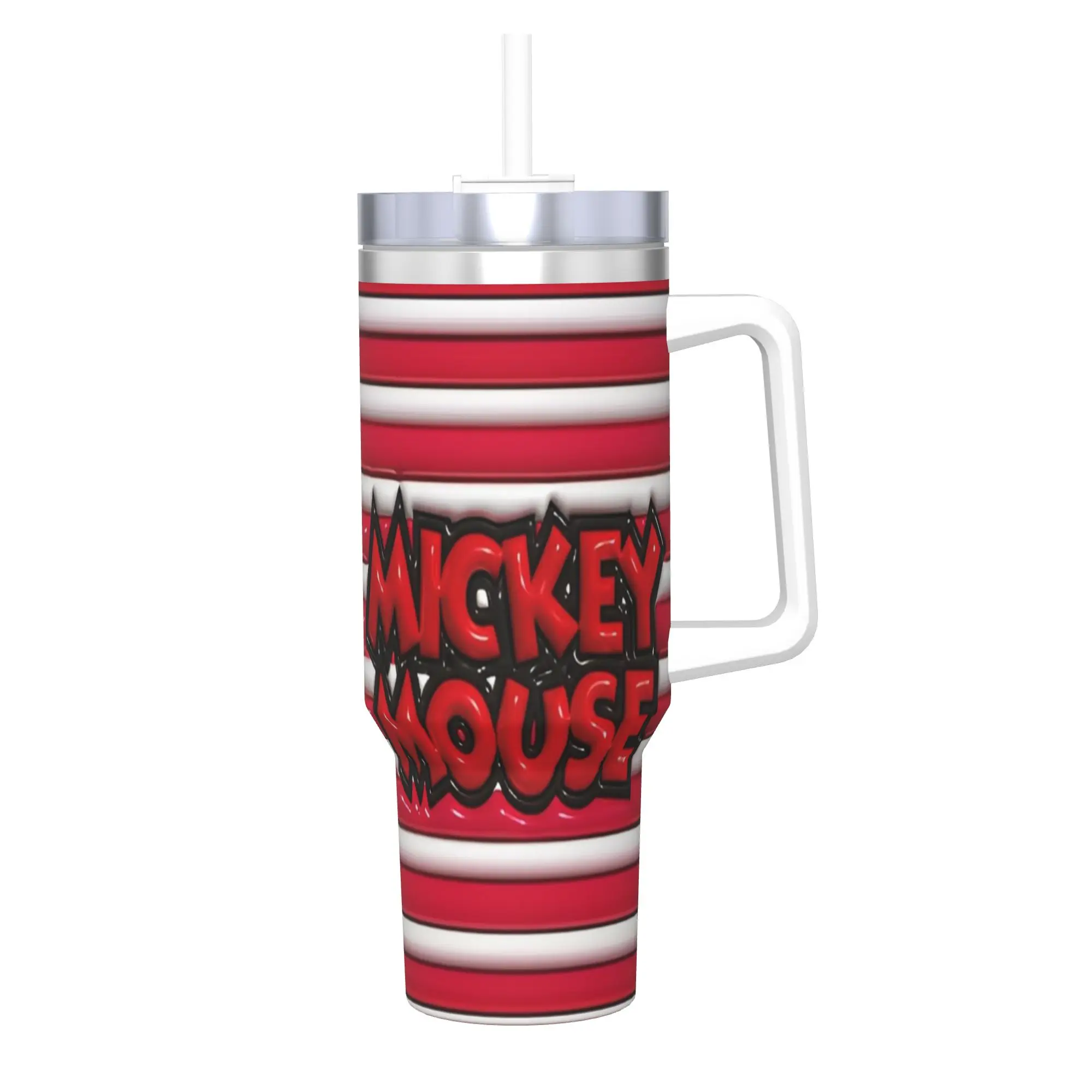 

Mickeys and Minnies Cute Mouse 40oz Tumbler Stainless Steel Double Wall Vacuum Insulated Tumblers Mug With Straw