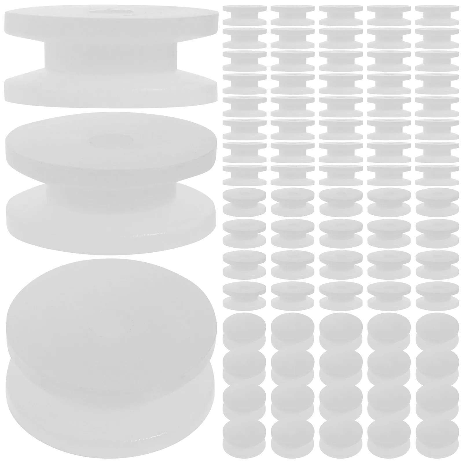 

100Pcs 2Mm Shaft Plastic Belt Pulley Wheel PP Material Exquisite Workmanship Easy Install Pulley for Rc Airplane Car Repair