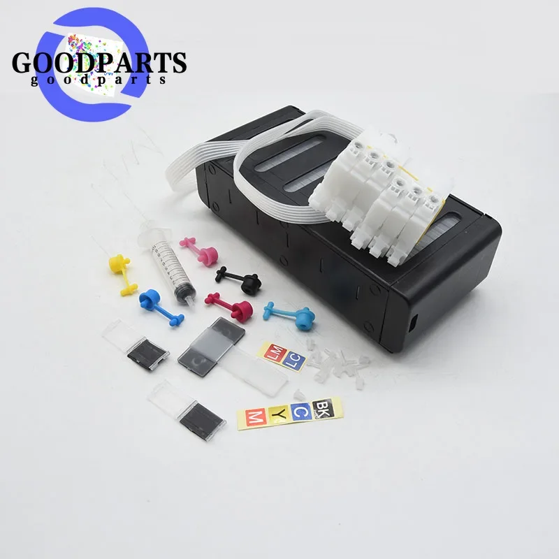 1X Grade A 6 Colors Continuous Ink Supply System for Epson L800 L801 L805 L810 L850 L1800 L1300 CISS