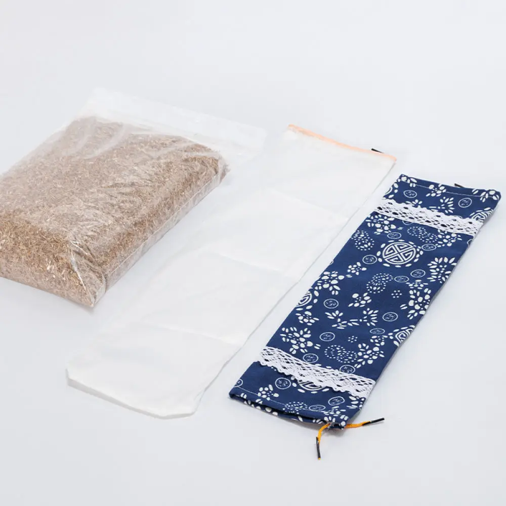 Wormwood Neck Support Pillow Kit Handmade DIY Cervical Cylinder Cushion Natural Fabric Rest Health Care Relief Relaxed