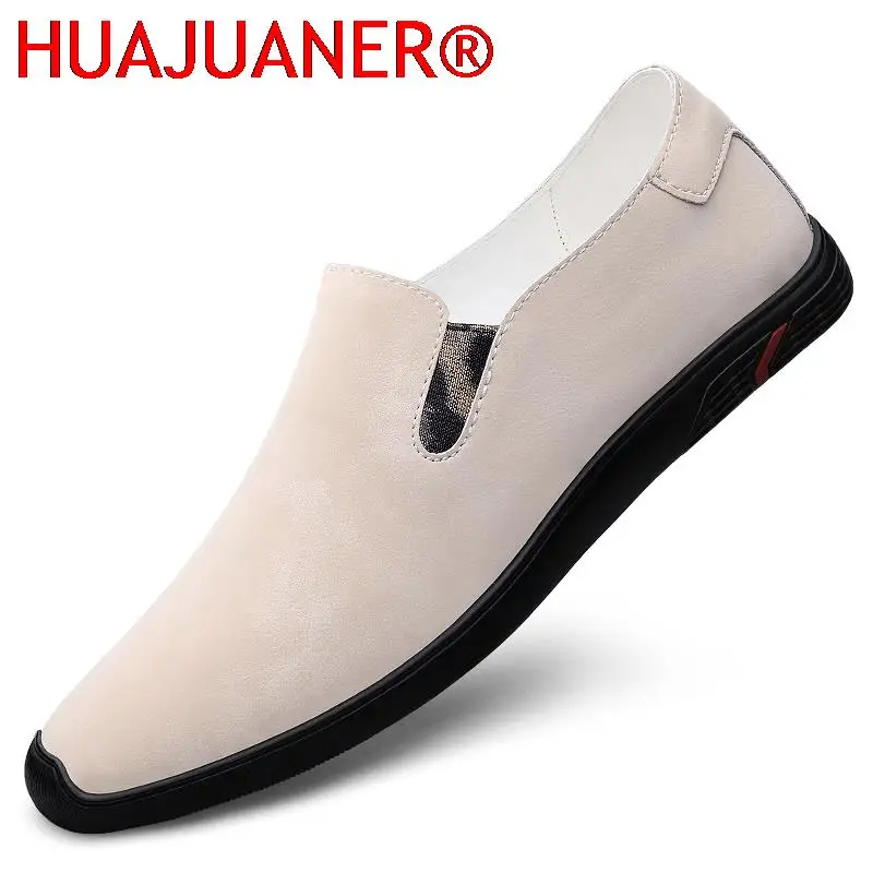 

Luxury Brand Gents Casual Leather Flats Men Shoes High Quality Business Prom Evening Long Dresses Loafers Shoes for Men