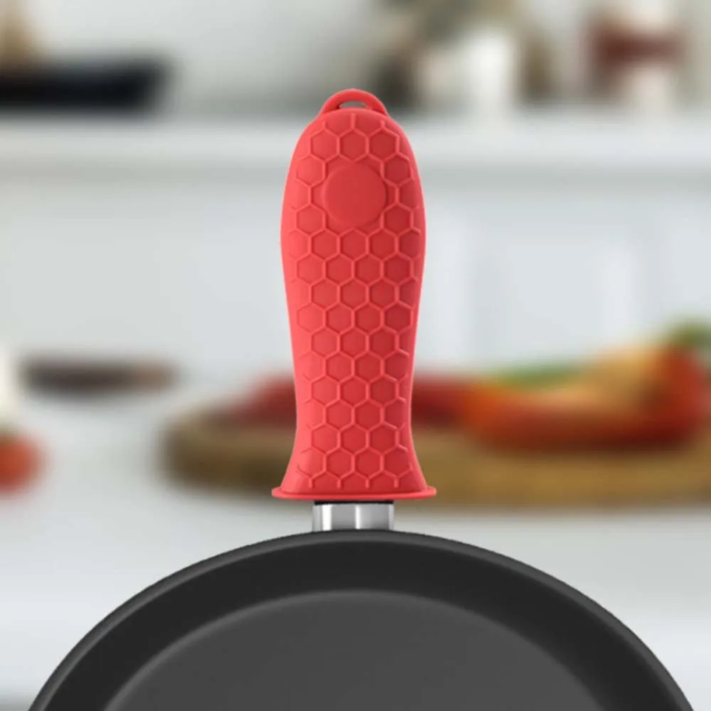 Heat Resistant Non Stick Holder Silicone Cookware Pan Handle Cover Protective Cover Kitchen Accessories Pot Handle Holder view 5