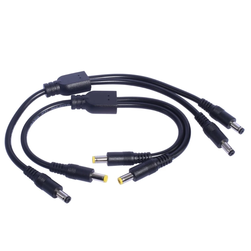 Y Splitter Cable 18AWG Male to Male 5.5x2.5mm 5.5x2.1mm Connector for Router, Printer Power Supply H8WD