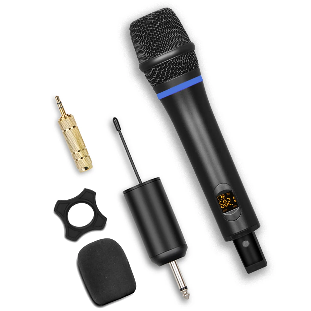 Professional usb wireless microphone and receiver karaoke mic for meeting singing teaching speech