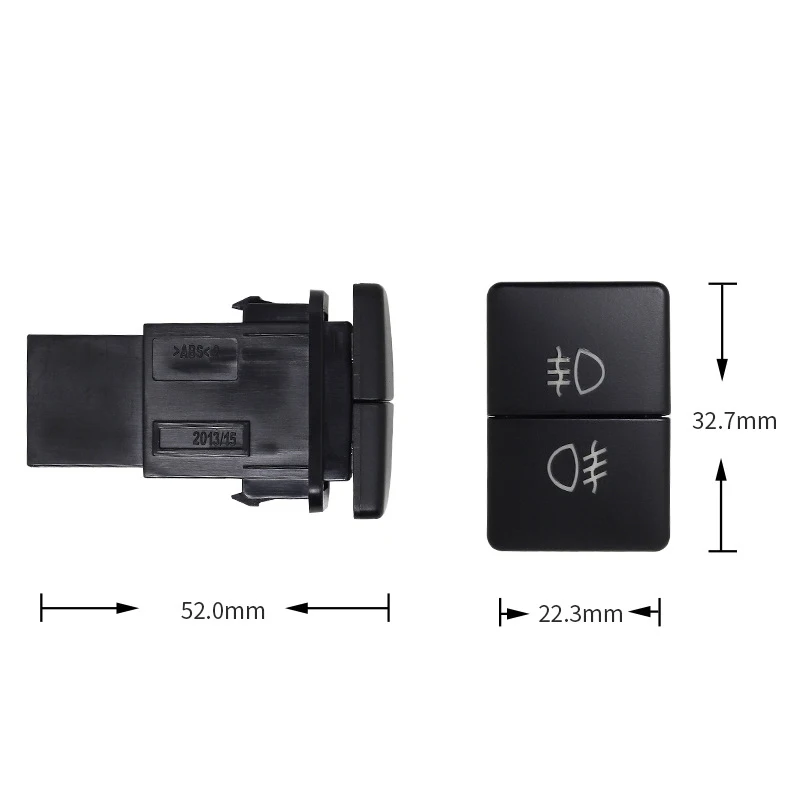 For Suzuki Jimny 2019 Double Button Switch Ignis Spacia Swift Interior Modification Switch  Fog Lamp Tailbox LED Switch Button