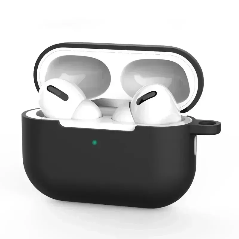 حافظة حماية لهاتف AirPods Pro مصنوعة من السيليكون بلون جديد وسماعة رأس بلوتوث Apple غطاء حماية ناعم