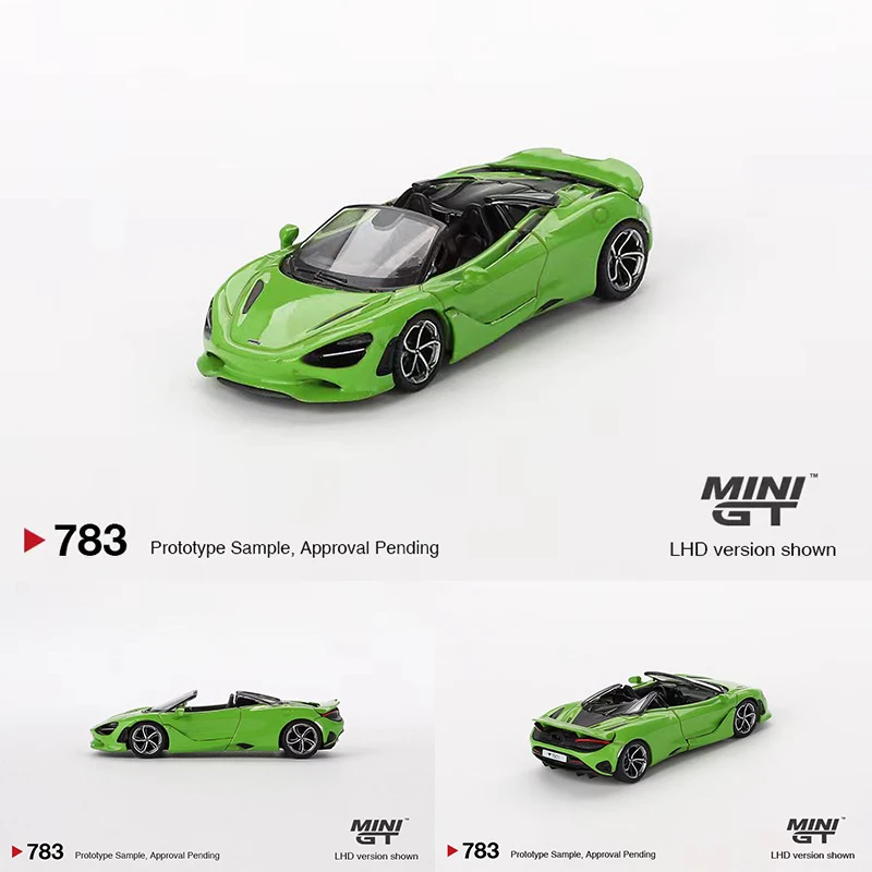 PreSale MINIGT 783 1:64 750S Spider Mantis Green Diecast Diorama Model Collection Toys