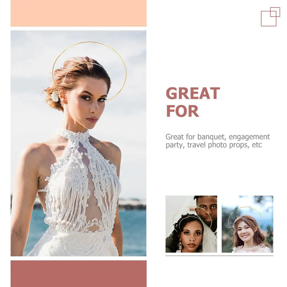 

Набор из 4 изящных повязок на голову: праздничные аксессуары для волос, короны, головные уборы, реквизит для DIY, шикарные обручи для волос для девочек и женщин