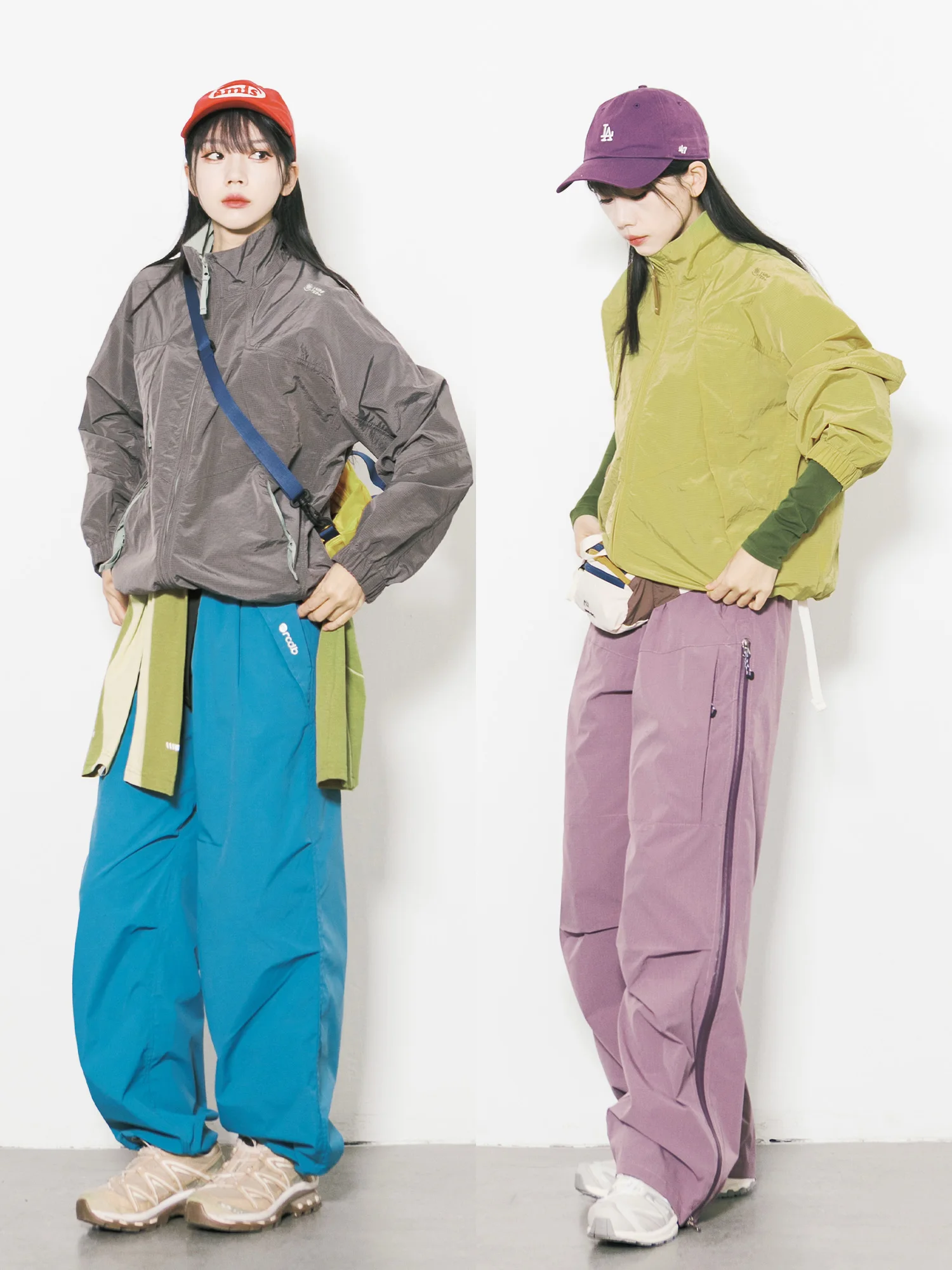 Unisex Sporty Short Outdoor Jacket RCDB Loose Fit Stand Collar Quick Dry Lightweight Water Resistant UV Protection Coat