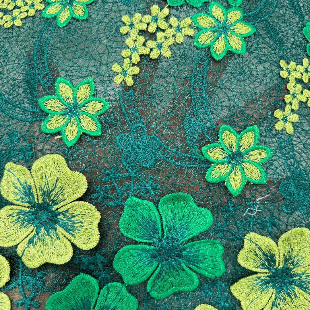 Newest 3D Floral Guipure Lace 3D Flower Embroidered Water Soluble Lace Fabric For African High Quality Nigerian Women Dress