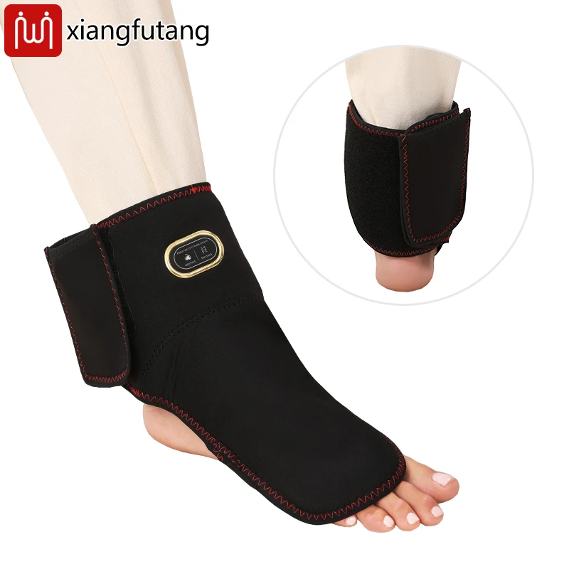 

Electric Heating Ankle Support Vibrating Massager Hot Compress Relieves Joint Pain Discomfort Overuse Injury USB Port