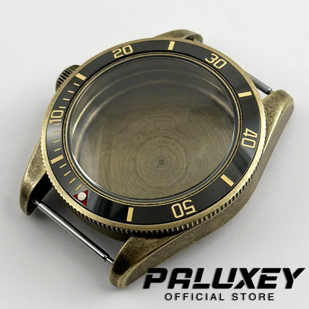 Funda impermeable para reloj, cristal de zafiro con cúpula Retro, corona de tornillo, 39MM, 200m, BB58, NH34, NH35, NH36, NH38, NH70, ETA2824, PT5000