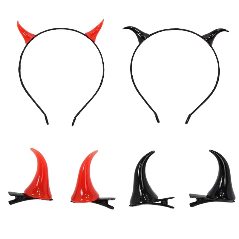 Comfortable Halloween Hairpiece Washing Face Shower Hair Hoop Ponytail Headbands for Role Playing and Fashion Statements