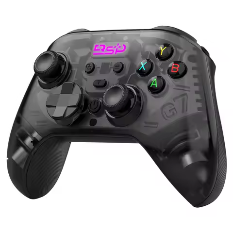 BSP-G7 Wireless Game Controller Hall Joystick Trigger Six Axis Body Vibrate Sensation Compatible PC/Switch/iOS/Android/PS4