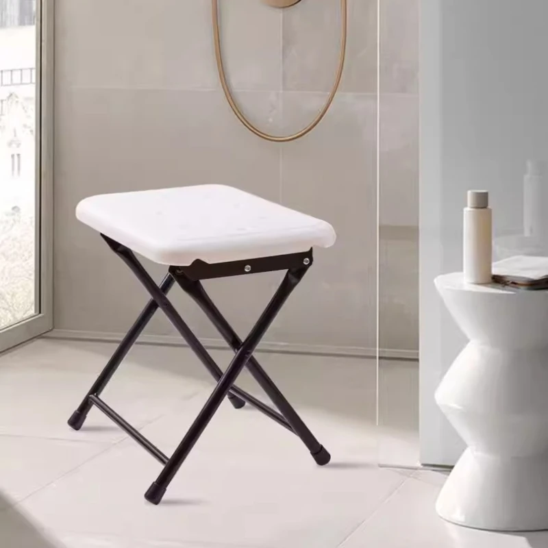 

Эргономичные складные стулья для душа для пожилых людей и женщин, белые, с подставкой для ног, дизайнерская мебель для ванной комнаты