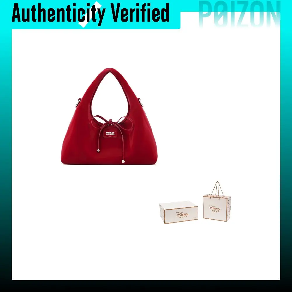 Disney Mickey Mouse Pu Crossbody Handbag Regular Women's Hunter Red/Vanilla White BMK-73005