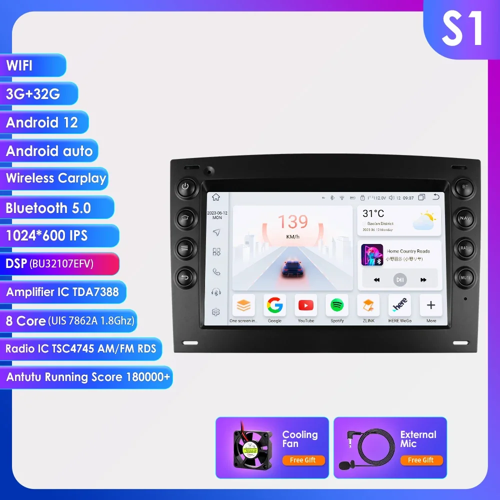 2din Android Auto Radio Voor Renault Megane 2 2002-2009 Auto Multimedia Video Speler Navigatie Stereo Gps Carplay Octa Core 7862