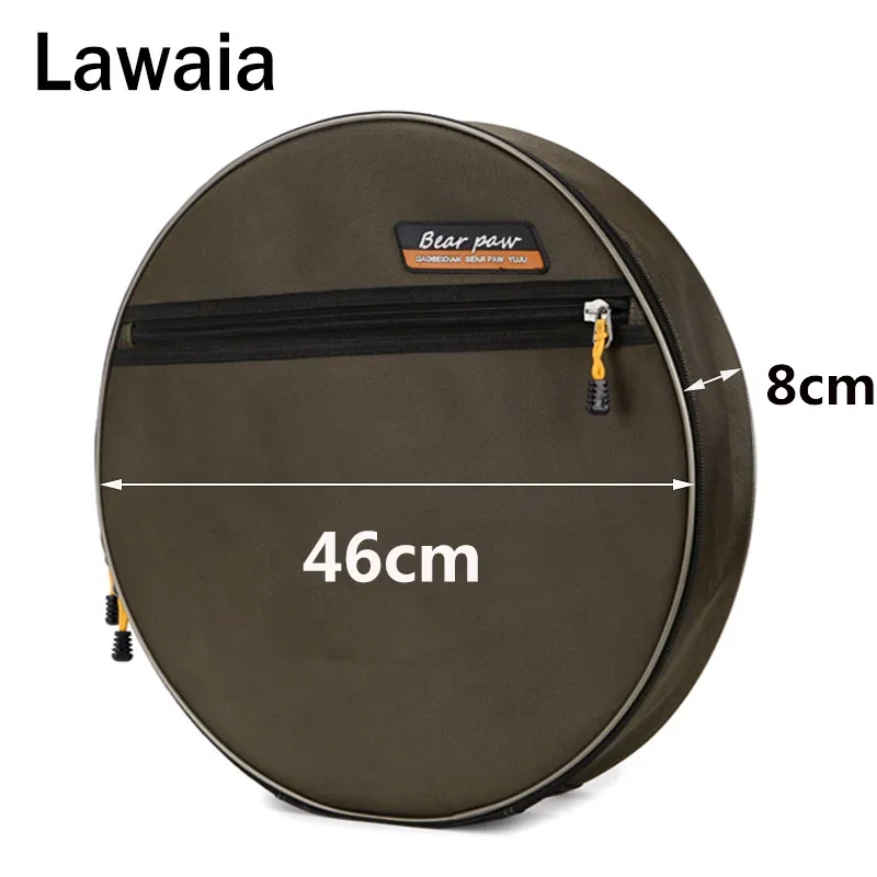 Lawaia Fish Bag Single Layer Round Package Fishing Chair Backpack Matching Fish Care Bags Hand Fishing Net Package Diameter 46cm