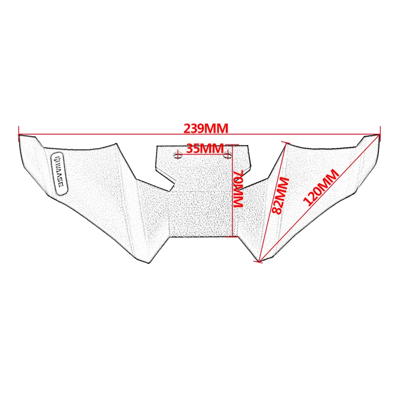 waase For Yamaha MT-03 MT-25 MT03 MT25 2020-2022 2023 2024 2025 2026 Front Beak Nose Cone Extension Cover Spoilers Extender Cowl