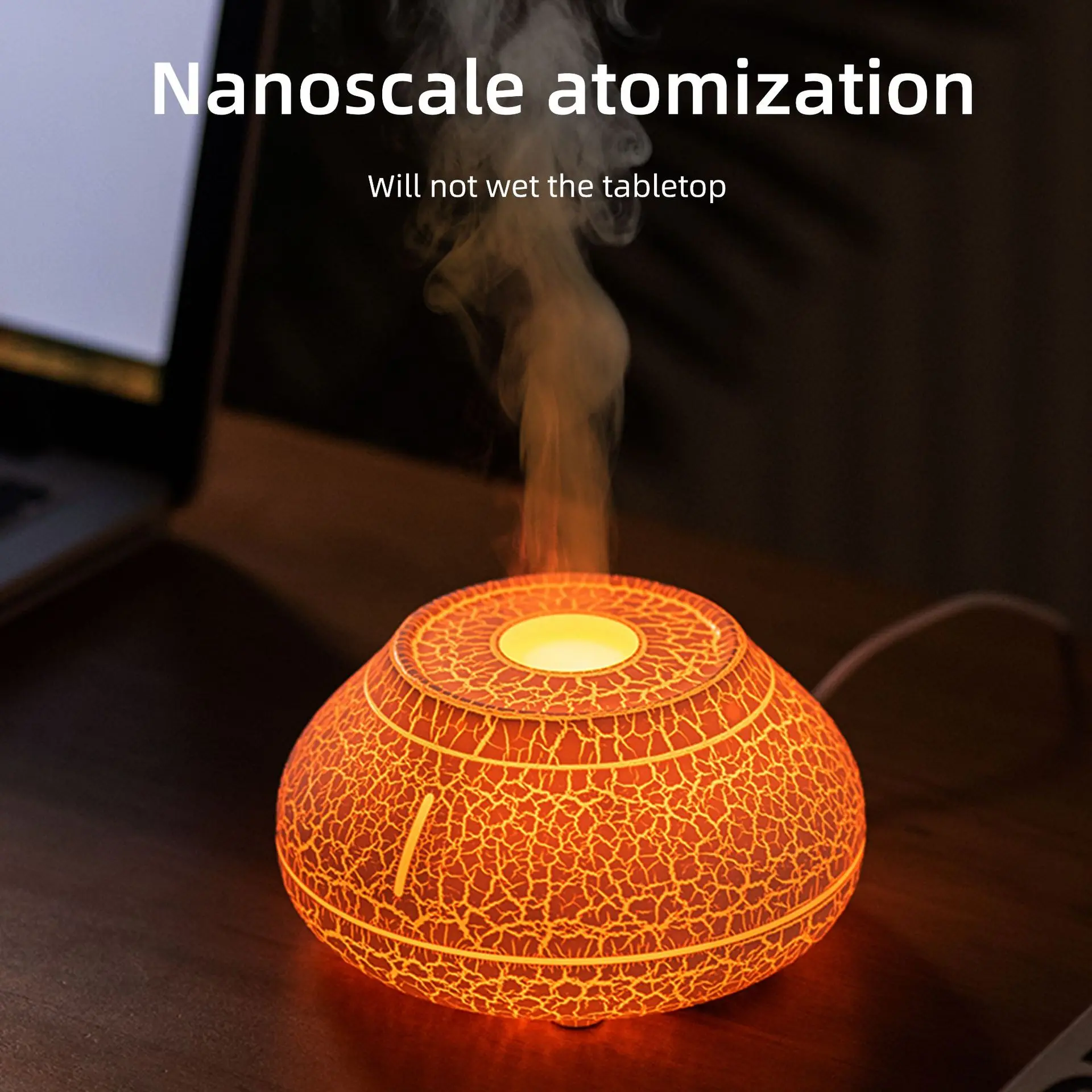 Colorful Simulation Flame Aromatherapy Machine Desktop Creative Air Humidifier Home Fragrance Expander Fragrance Machine