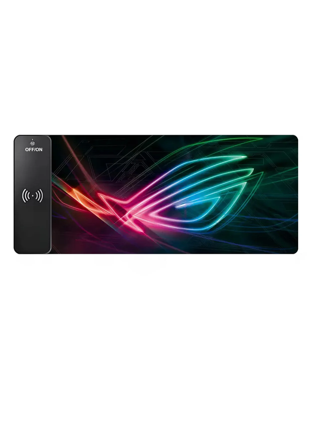 RGB 조명 다기능 15W 무선 충전 마우스 패드, 크기는 80*30*0.39cm, 업무 및 게임에 적합합니다.