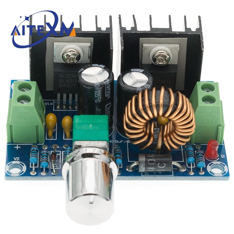 XH-M401 DC-DC Step Down Buck Converter Power Supply Module XL4016E1 PWM Adjustable 4-40V To 1.25-36V Step Down Board 8A 200W