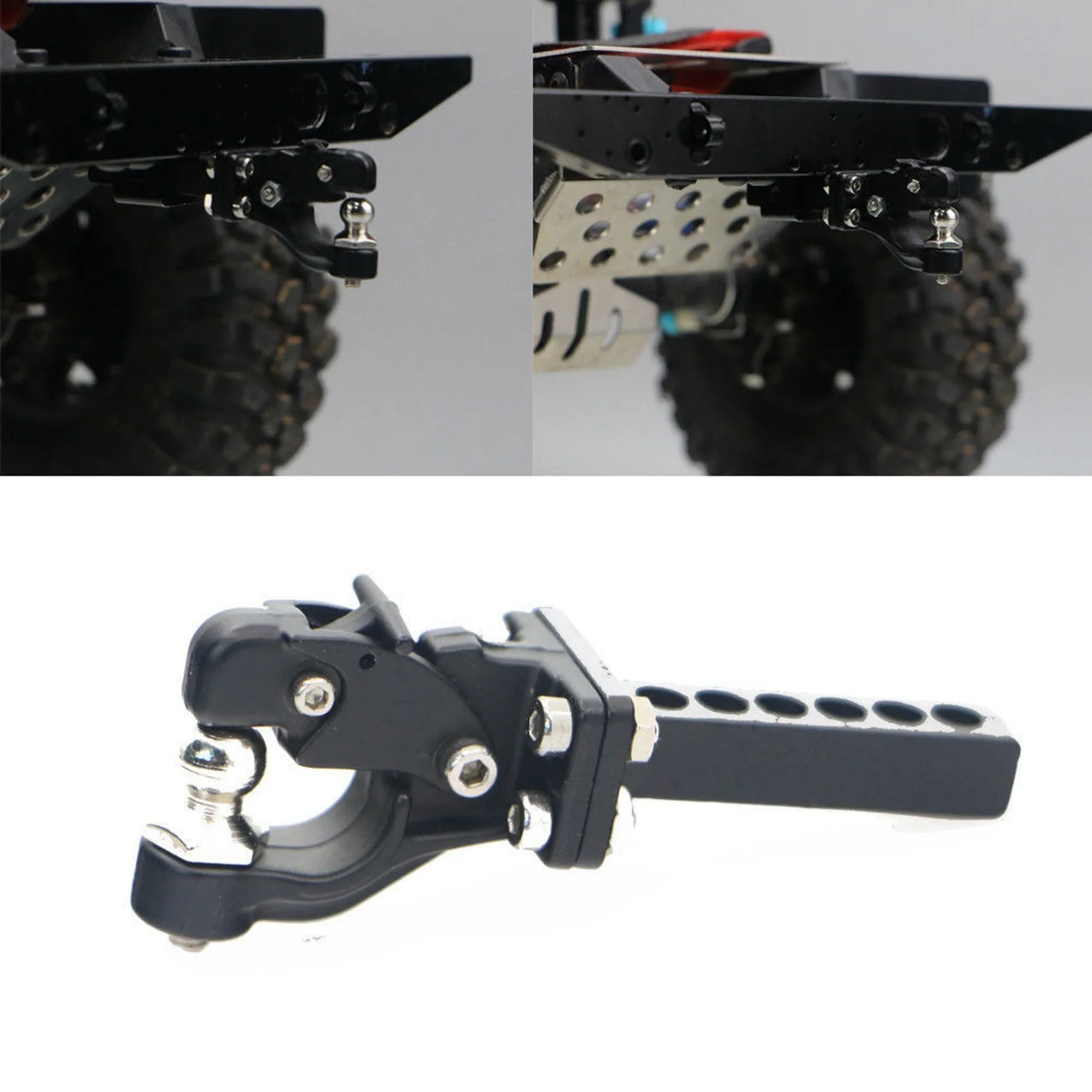 ABXE-Hitch Trekhaak Met 13 T 38 T Kroon Reductiemotor Differentieel Hoofdtandwiel Combo, voor 1:10 Scx10 90046 Traxxas Rc Auto