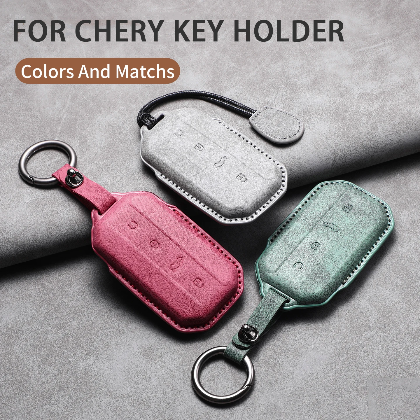 

Чехол-накладка для автомобильного ключа Chery Jaecoo J7 J5 2025 2026, кожаный защитный чехол для пульта ДУ, брелок, декоративные аксессуары