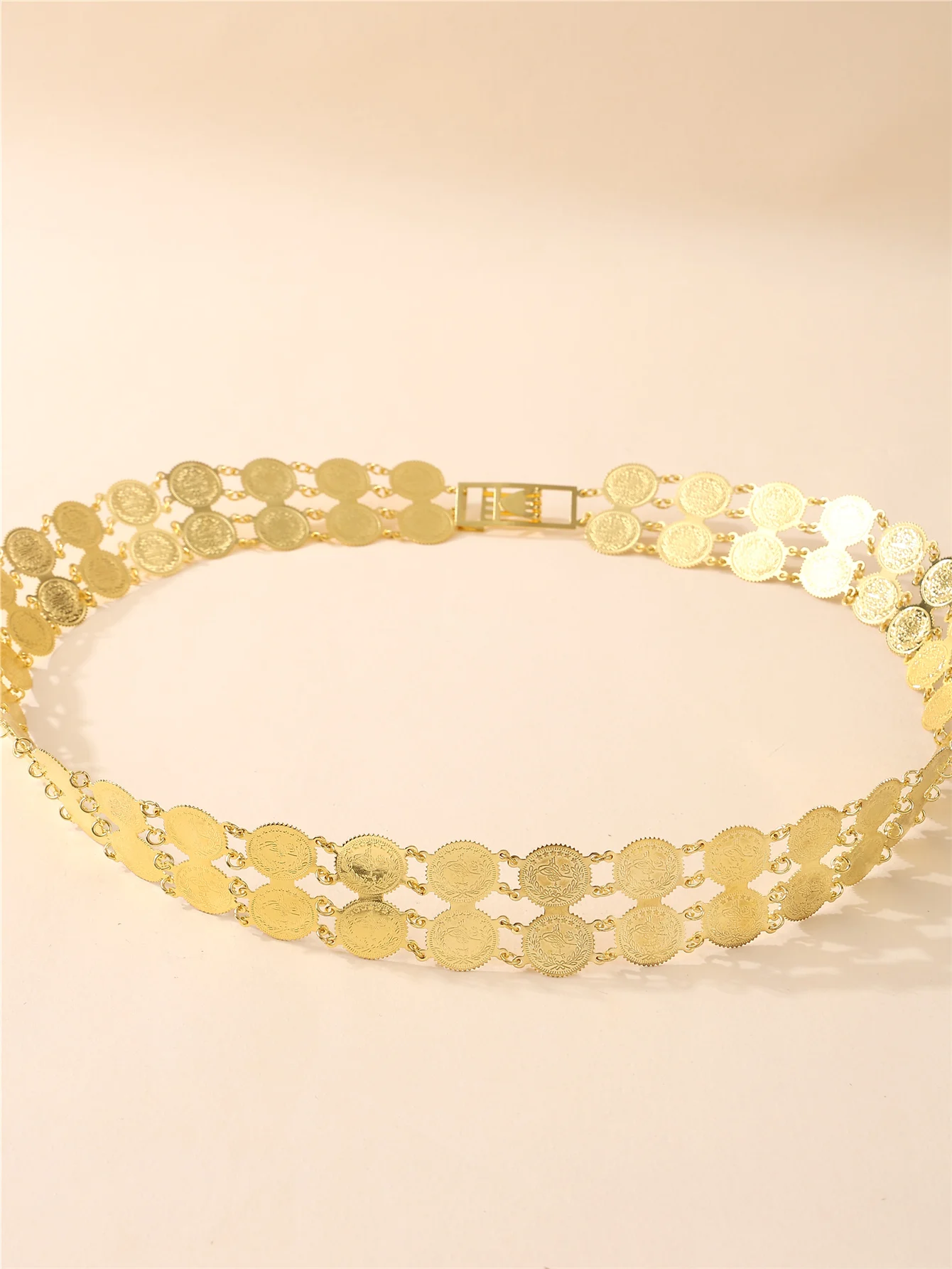 Arabische Damen-Münzen-Design-Taillenkette, luxuriöser Vintage-Stil, verstellbar für Hochzeit, Party, Festival – Detail 4