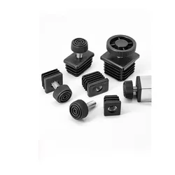 4pcs Adjustable Feet  Plastic Blanking End Cap Pipe Inner Plug Dust Cover Furniture Chair Leg Protector Nut Pipe Plug