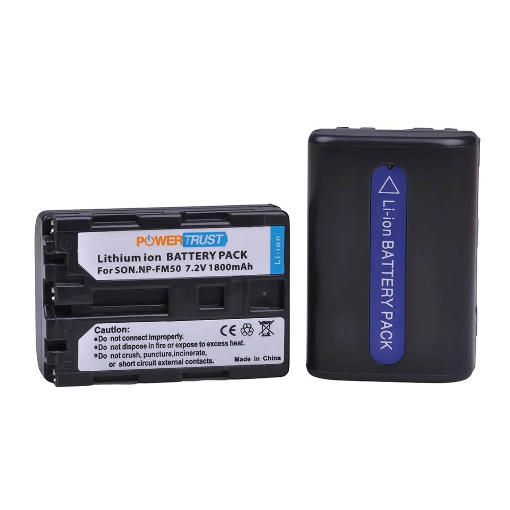 1800mAh NP-FM55H NP-FM50 Battery and Charger for Sony DSC-F707 F707V F717 F828 D700 FX77 S30 S50 DSC-R1 PDX10P TRV96K TRV108