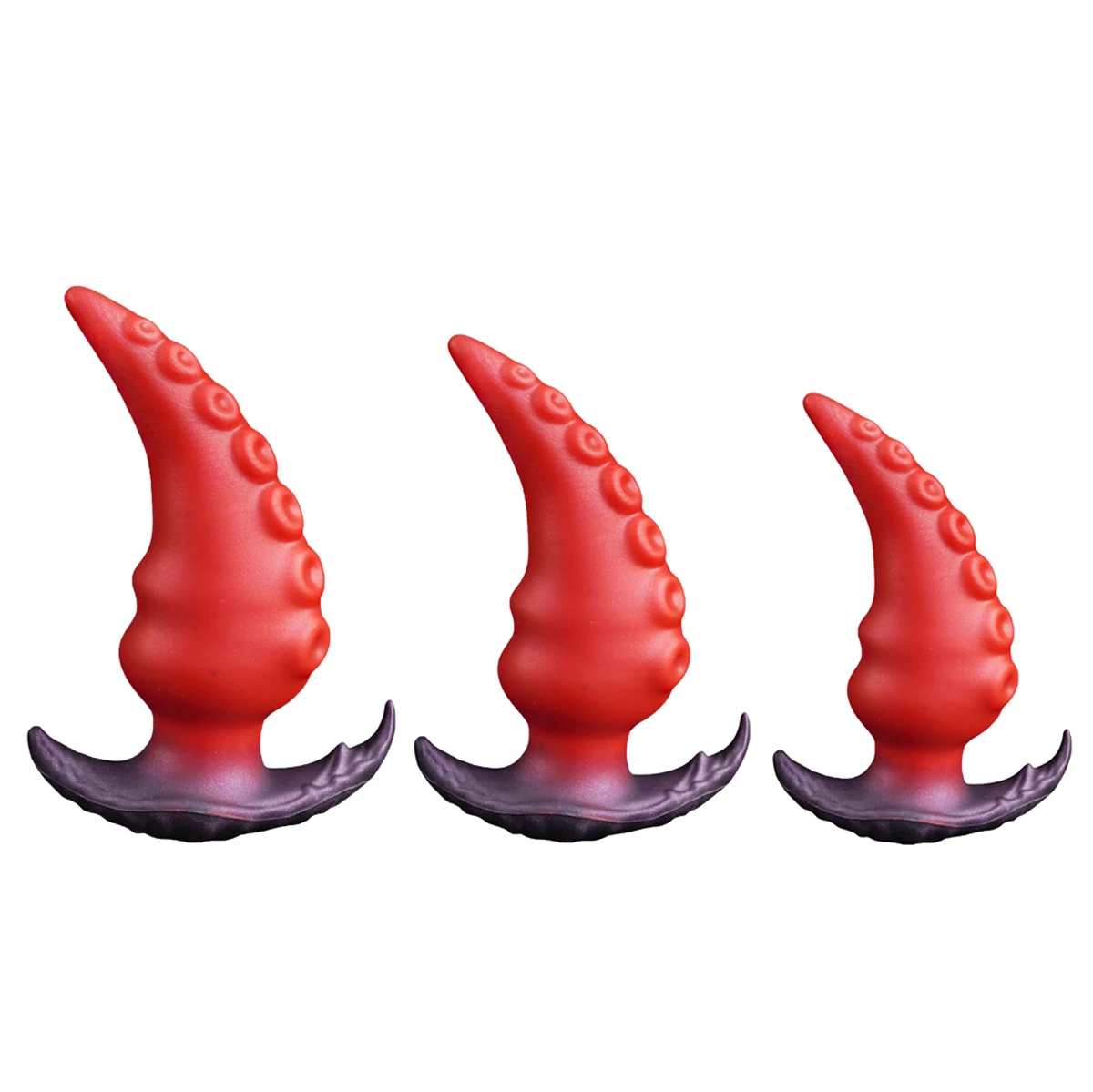 Portable Wearable Anal Plug Red Silicone Butt Plug Adult Sex Toys Dildo For Men Women Anal Dilation Vaginal Stimulation Buttplug