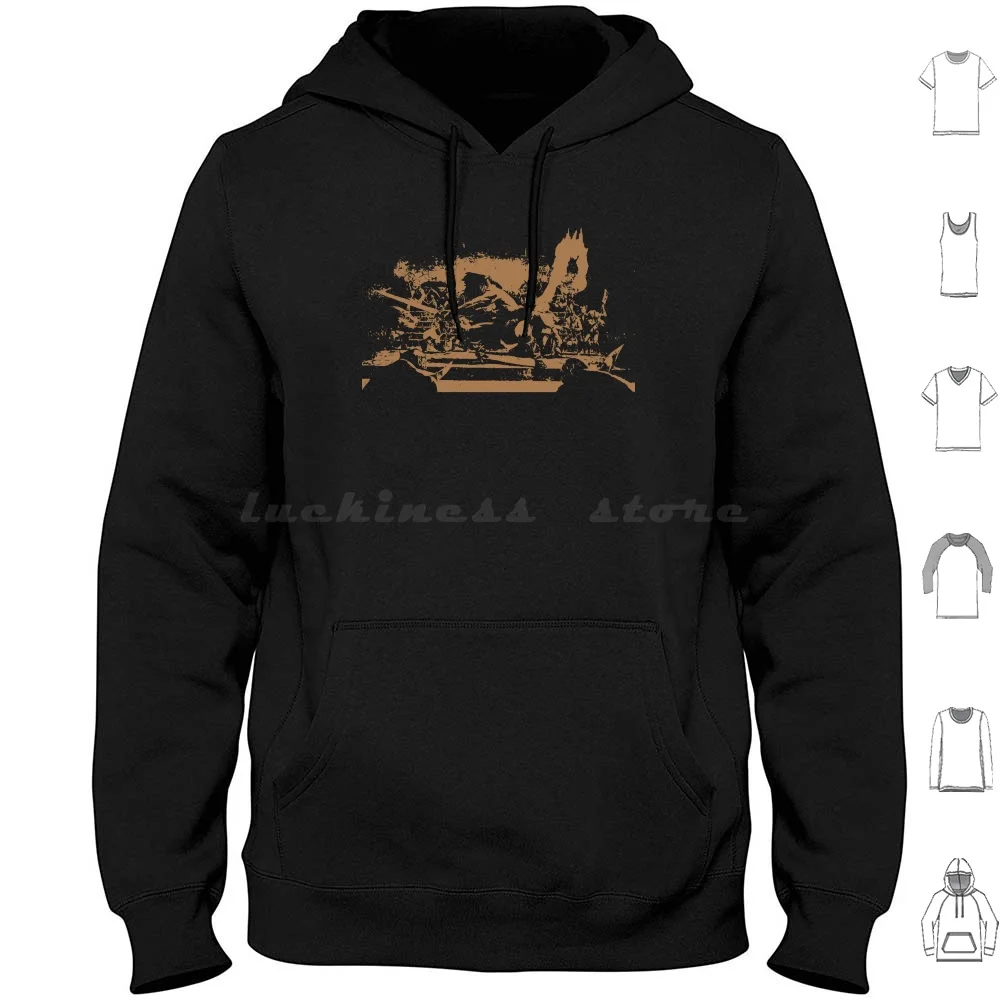 Hq Hoodie Cotton Long Sleeve Fantasy Sauron Ring Necromancer Minas Tirith Helm Wow Empire Rohan Orks Goblin Goblins