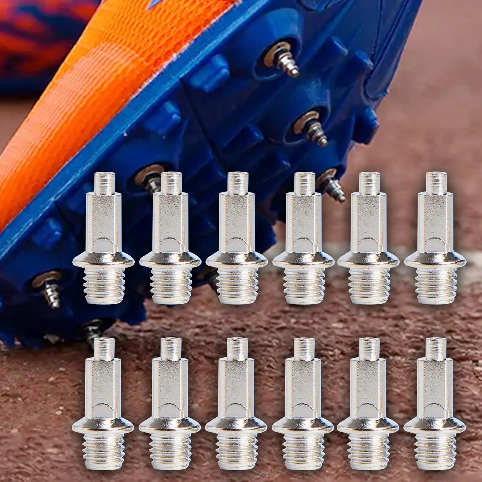 

12x High Jump Spikes Non Slip Metal Track Accessories Steel Spikes for Shoes for Athletics Outdoor Competition Practice Sports