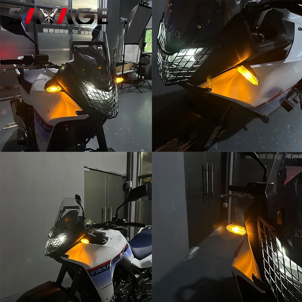 Front LED Turn Signal Light For Honda XL750 Transalp 750 CRF1100L Africa Twin 1100 NT1100 Daytime Running Indicator Flasher