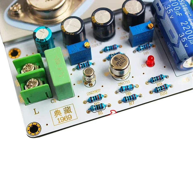 2Pcs Hifi JLH 1969 Amplifier Audio Class A Power Amplifier Board Stereo High Quality For 3-8 inch Full Range Speakers