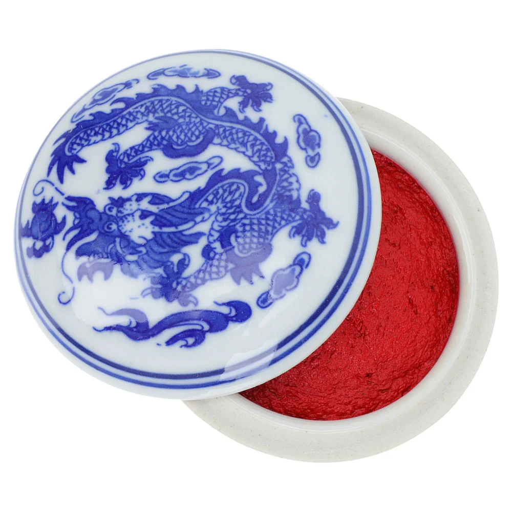 Calligraphy Ink Red Seal Pads Portable Painting Paste Chinese Style Artwork Inkpad Drawing